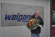 Weigand-Transporte verabschiedet Berufskraftfahrer Rene Kuijl in den wohlverdienten Ruhestand.